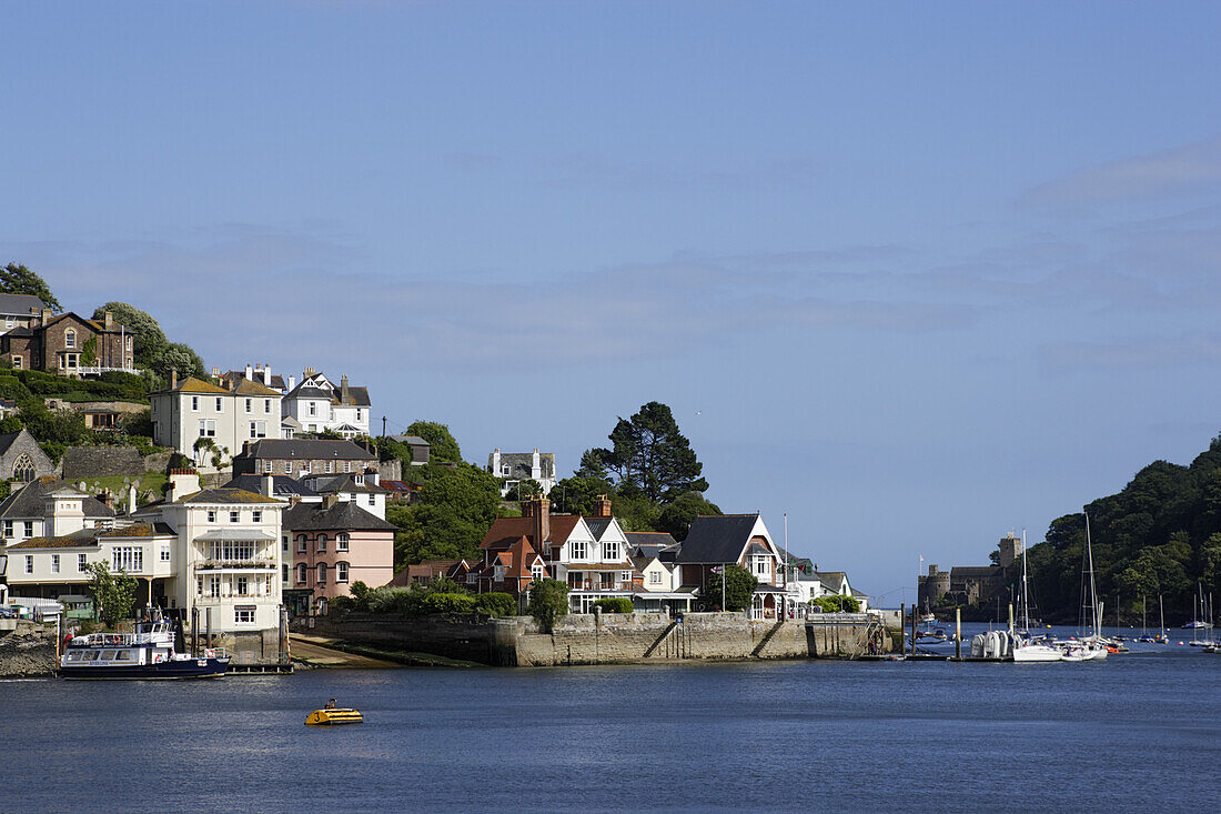 Kingswear und Festung Dartmouth Castle, Dartmouth, Devon, England, Großbritannien