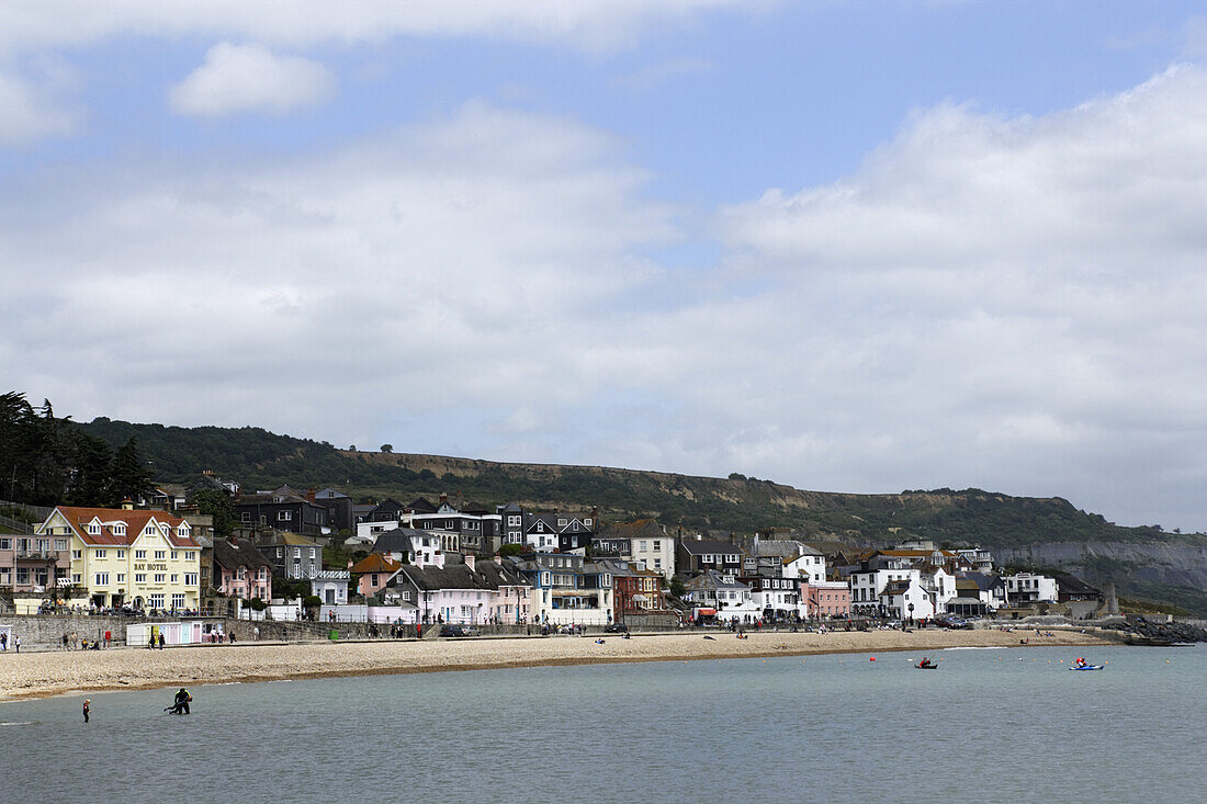 View to Lyme Regis, Dorset, England, United Kingdom