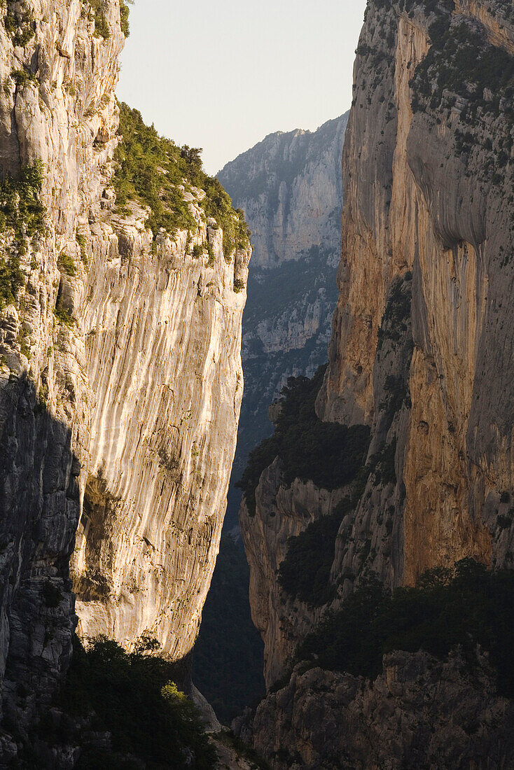 Grand Canyon du Verdon, Blick auf die Verdonschlucht, Alpes-de-Haute-Provence, Provence, Frankreich