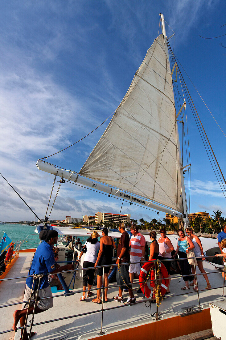 Aruba, Palm Beach, West Indies, Dutch Carribean, Central America, Palm Pleasure Catamaran