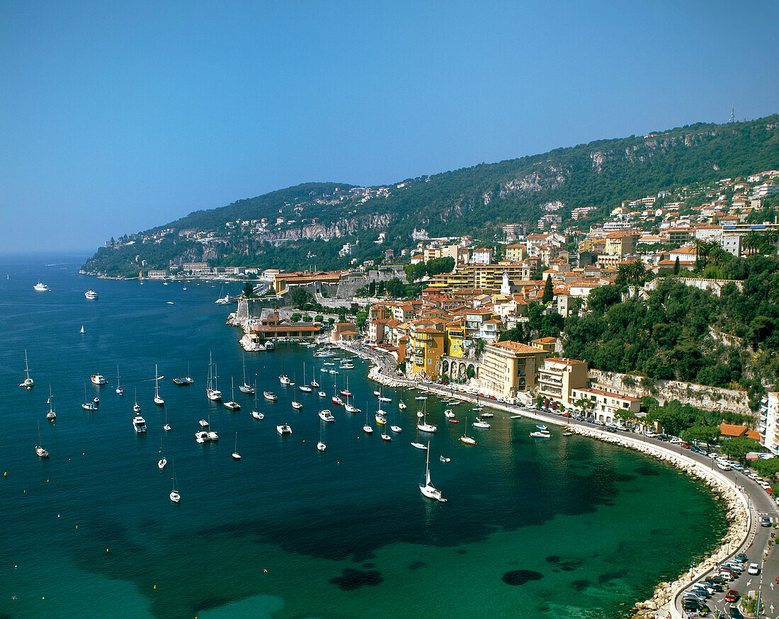 French Reviera, Villefranche sur Mer, panorama