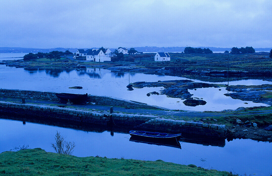 Europa, Großbritannien, Irland, Co. Galway, Connemara, Pier in Lettermore