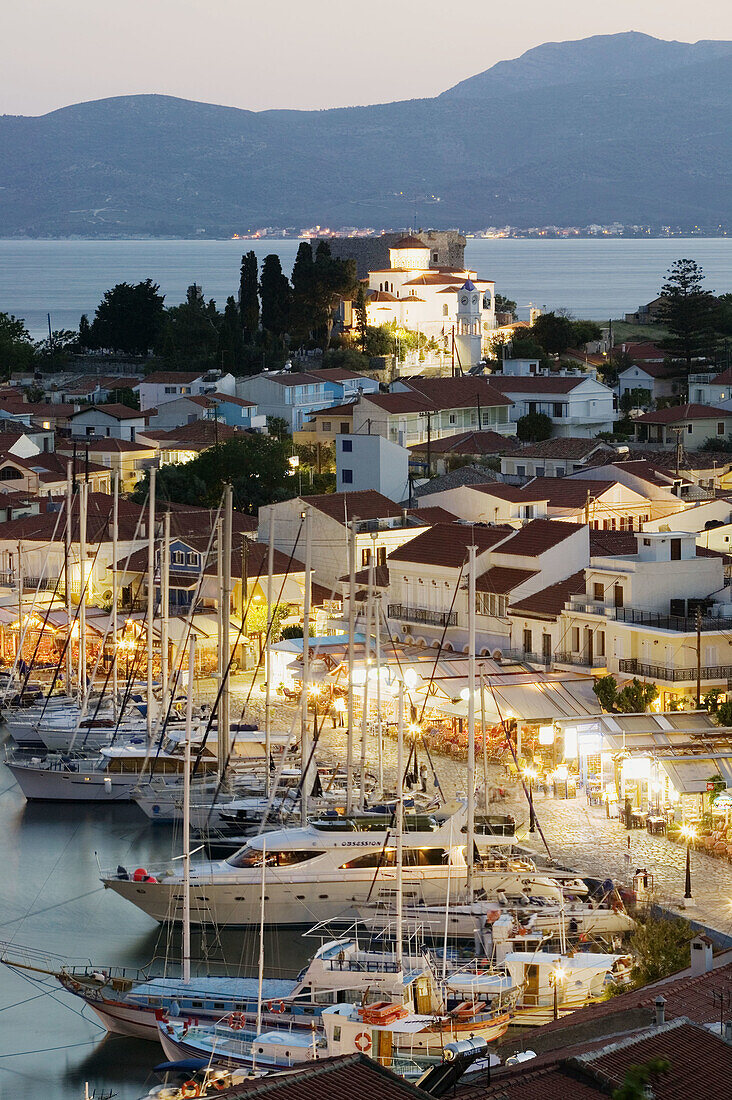 Harbor View. Evening. Pythagorio. Samos. Northeastern Aegean Islands. Greece.