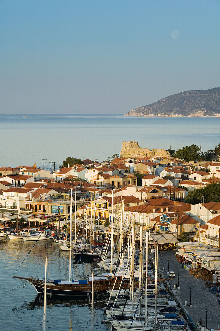 Harbor View. Sunrise. Pythagorio. Samos. Northeastern Aegean Islands. Greece.