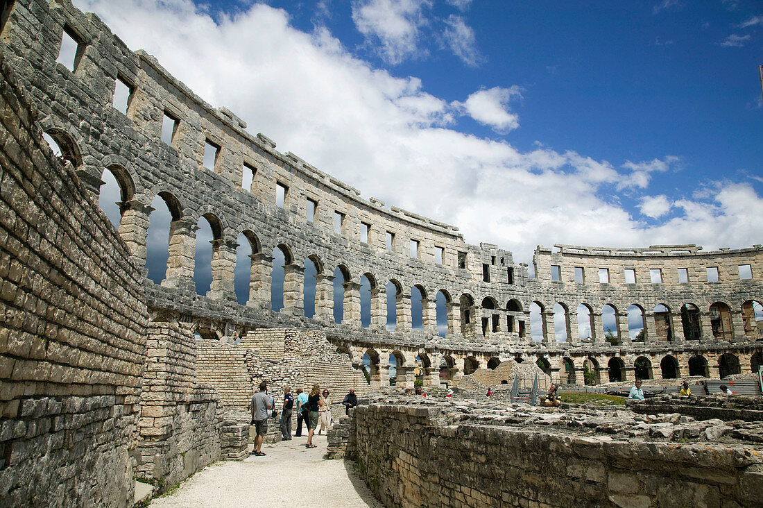 Roman Amphitheater. Pula. Istria Peninsula. Croatia
