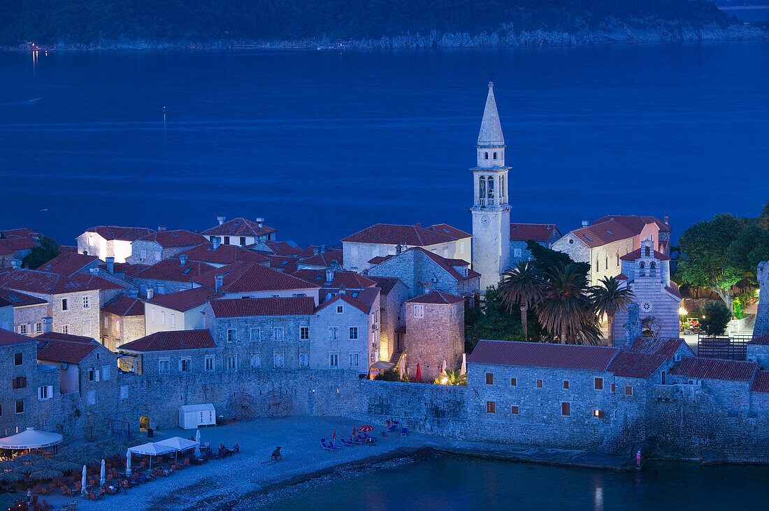 Mediterranean city of Budva, Montenegro.