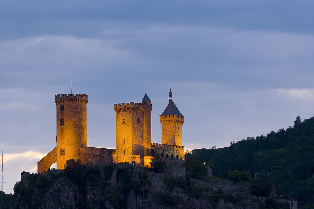 France. Ariège département. Montsegur. Castle.