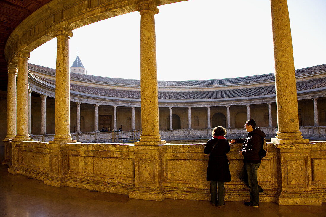 Charles V's palace, Alhambra. Granada. Spain