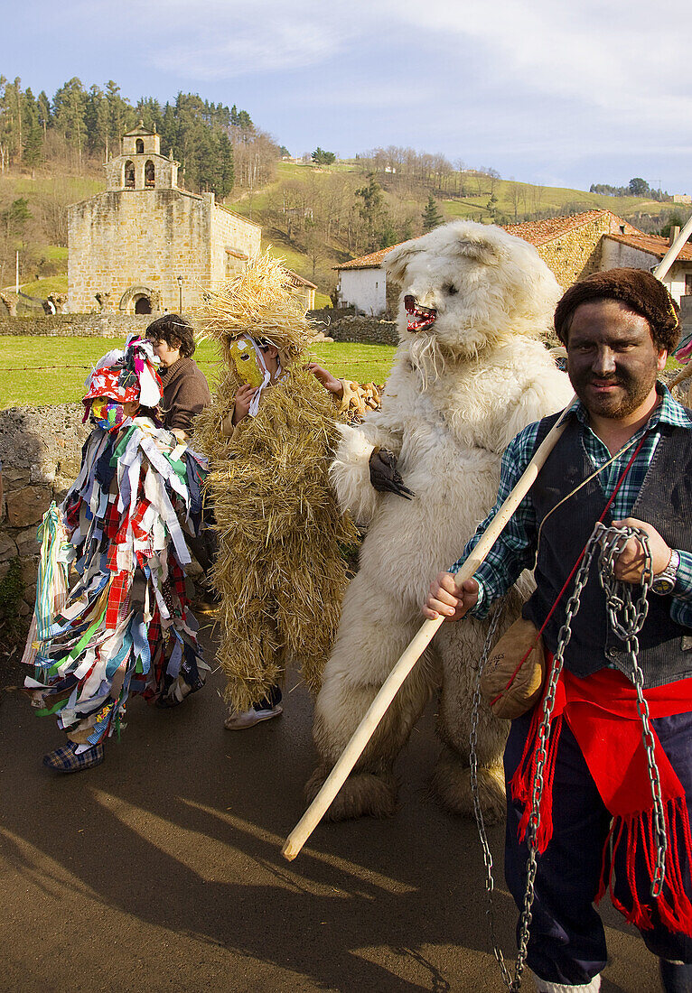 La Vijanera', carnival. Silió. Cantabria. Spain