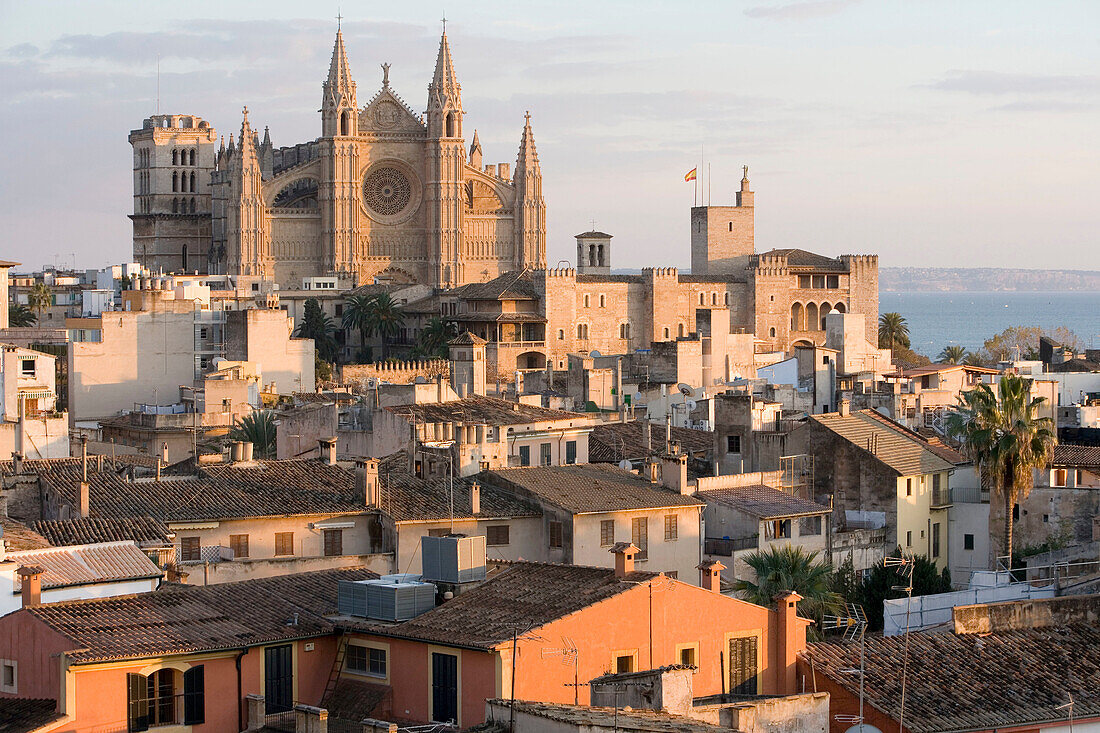 La Seu Cathedral, Palma de Mallorca. Majorca, Balearic Islands. Spain