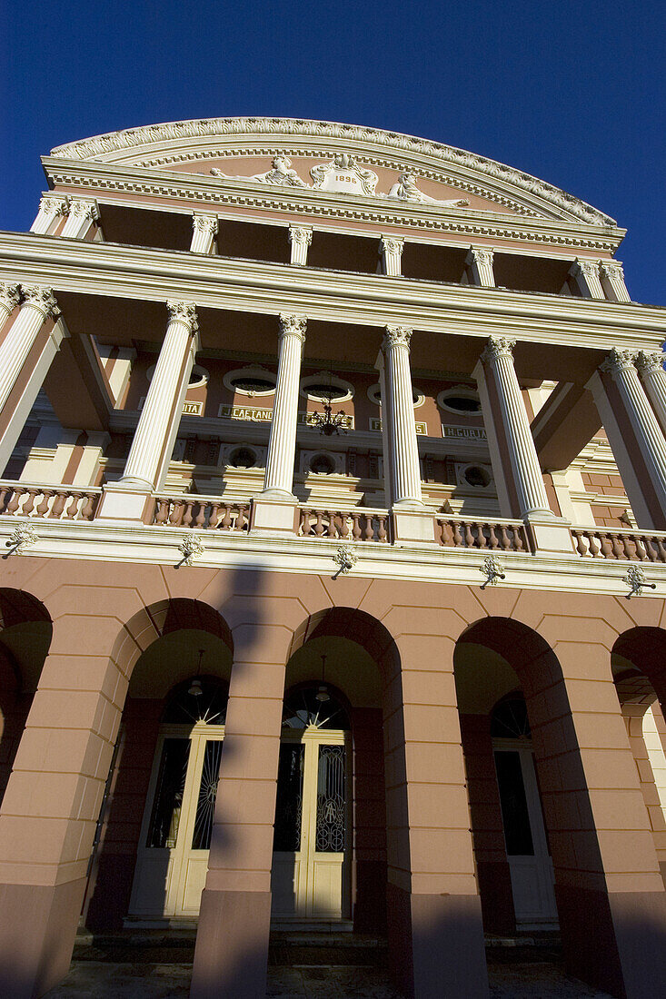 Amazon theatre; opera house built in 1896 during the rubber boom, Manaus, Amazonas, Brazil