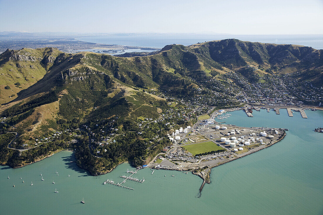 Port of Lyttelton, Lyttelton Harbour, Canterbury, South Island, New Zealand