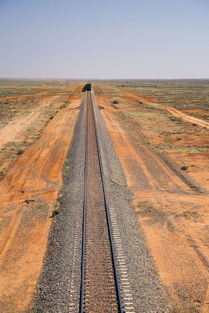Freight Train at Coondambo, Outback, South Australia, Australia