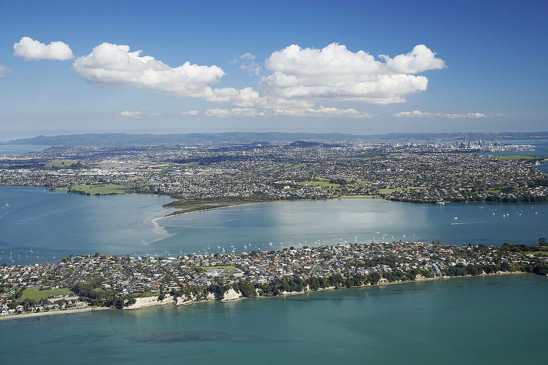 Bucklands Beach, Auckland, North Island, New Zealand - Aerial