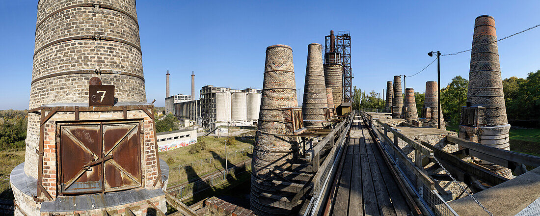 Schachtofenbatterie, Museumspark Rüdersdorf, Land Brandenburg, Deutschland