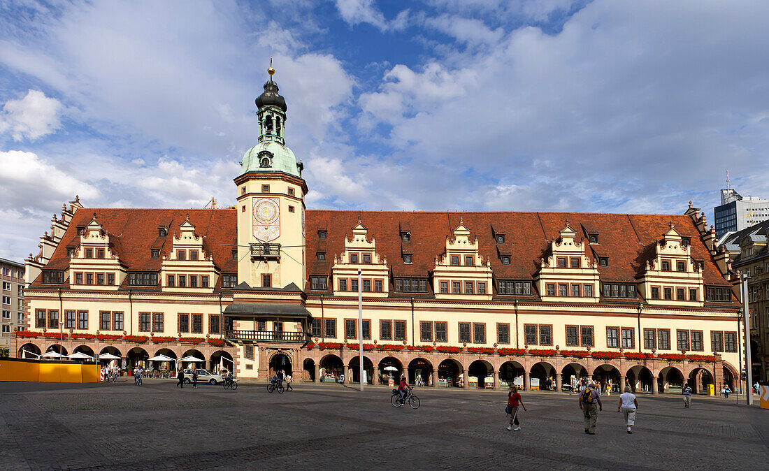 Altes Rathaus, Markt, Leipzig, Sachsen, Deutschland