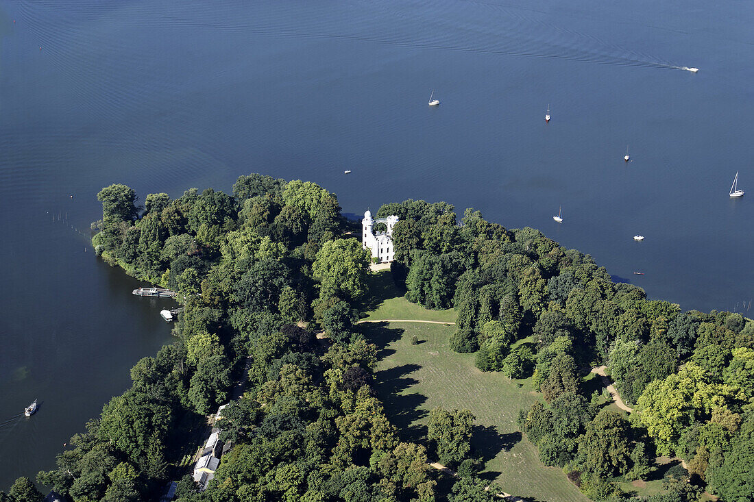 Castle on the Peacock Island, Havel, Berlin, Germany