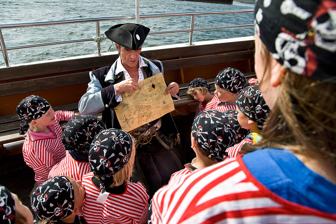 Pirate Cruise for Children, Sylt Island, North Frisian Islands, Schleswig-Holstein, Germany