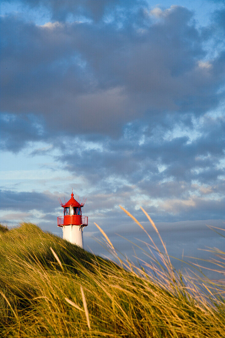 Leuchtturm List-Ost, Ellenbogen, Sylt, Nordfriesland, Schleswig-Holstein, Deutschland