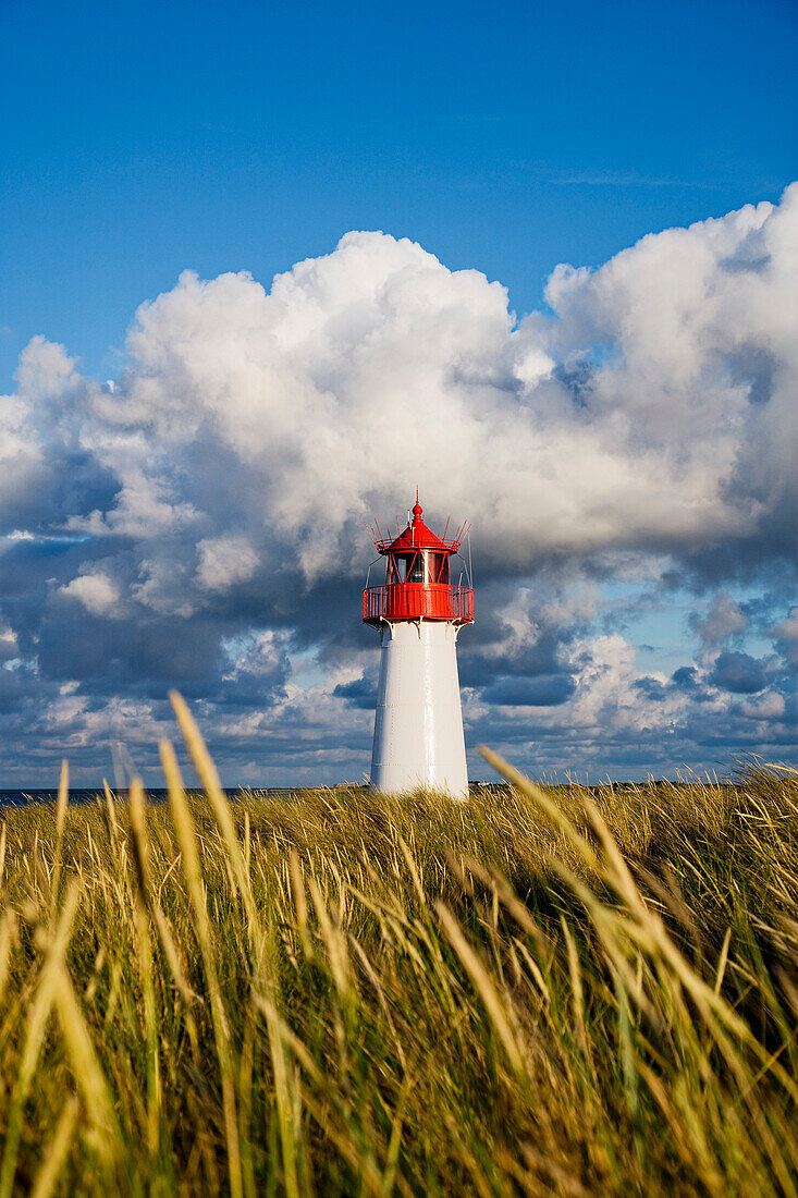 Leuchtturm List-West, Ellenbogen, Sylt, Nordfriesland, Schleswig-Holstein, Deutschland