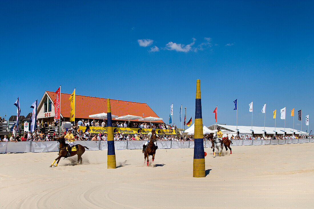 Beach Polo World Cup, Hörnum, Sylt, Nordfriesland, Schleswig-Holstein, Deutschland