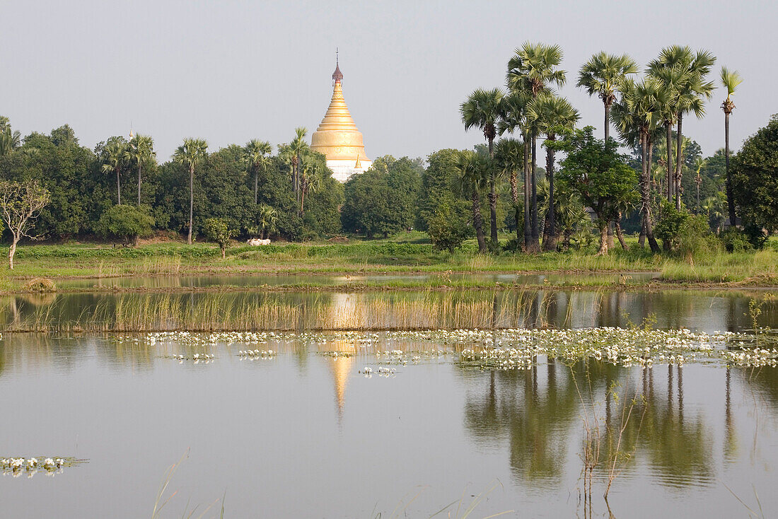 Pagode auf der Insel Inwa ( Ava ) am Ayeyarwady bei Amarapura, Myanmar, Burma