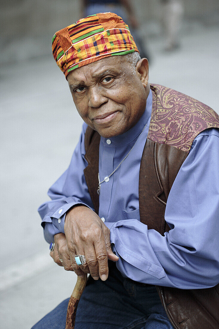 African American senior man