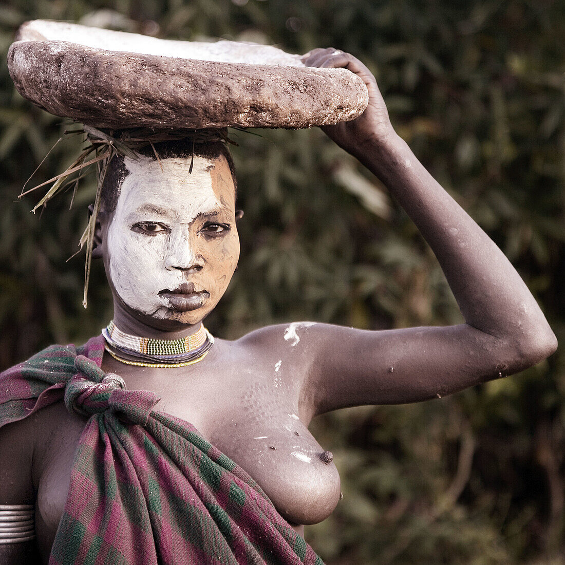 Surma woman. South Ethiopia