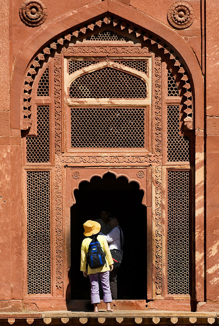 Tourist, Fatehpur Sikri. Uttar Pradesh, India