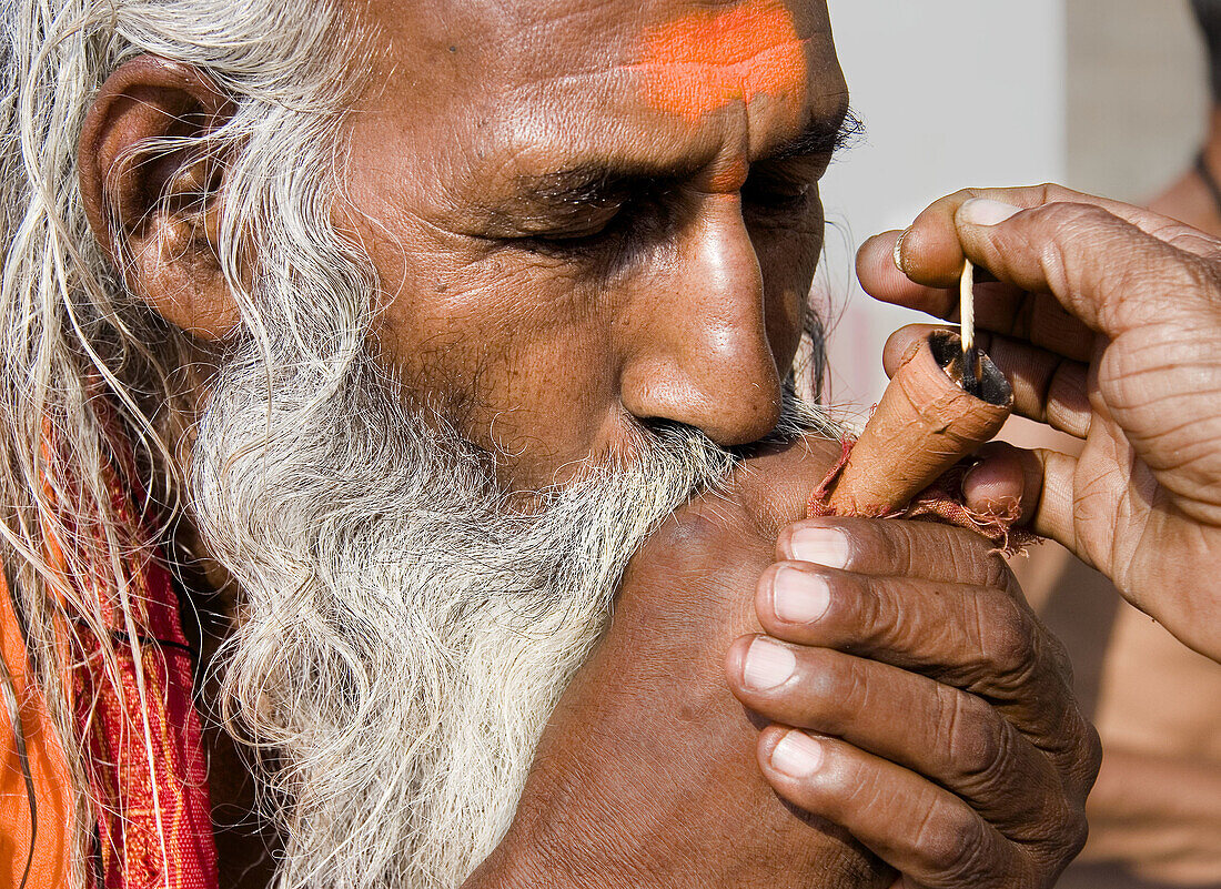 Sadhu, Varanasi. Uttar Pradesh, India