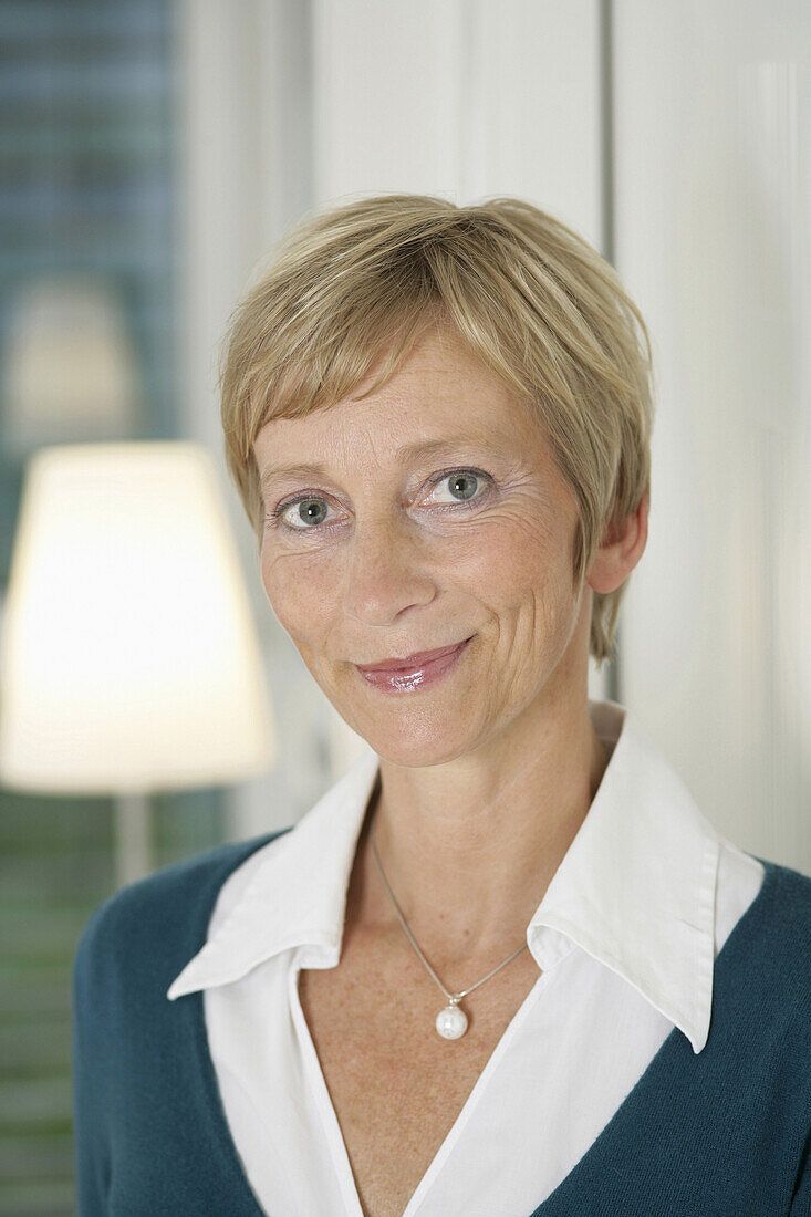 Mature woman smiling at camera, Styria, Austria