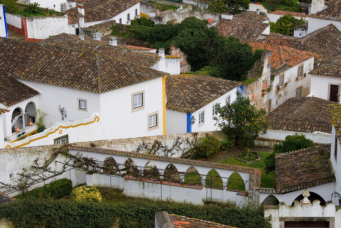 Old town of Obidos, Obidos, Leiria, Estremadura, Portugal