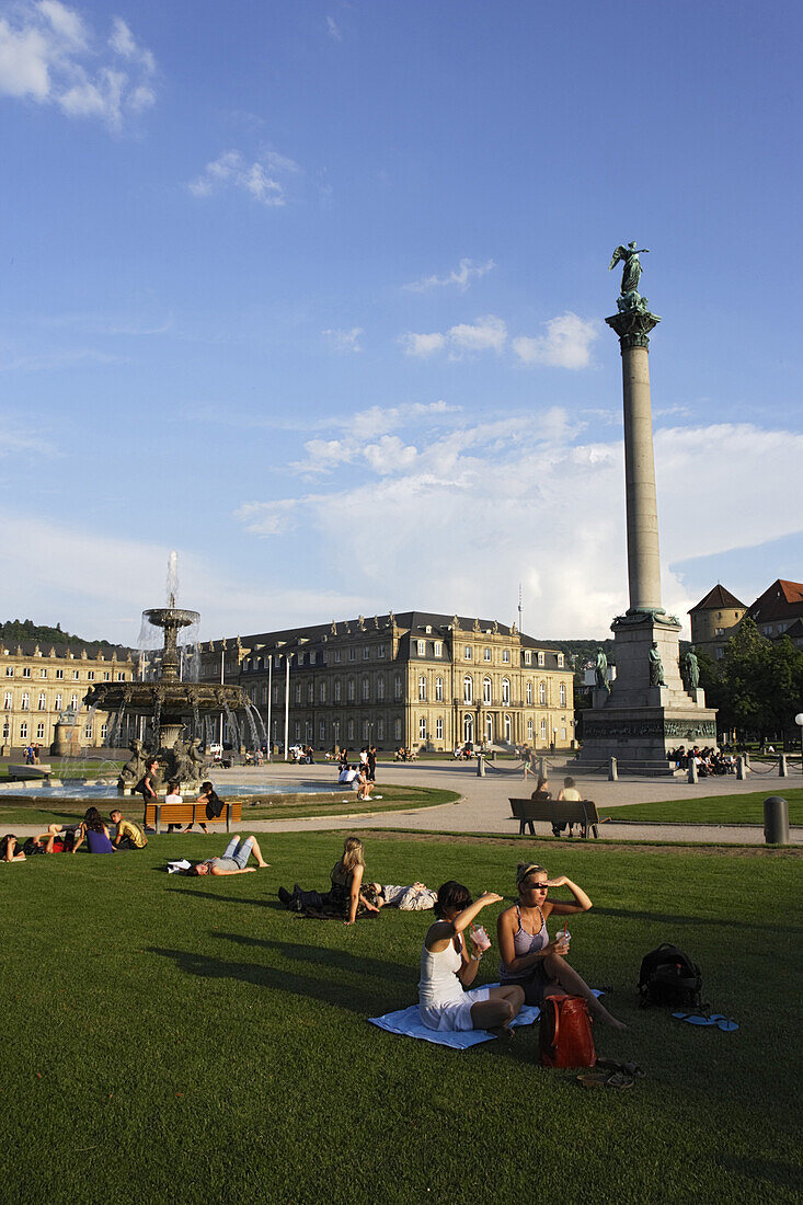 Neues Schloss, Stuttgart, Baden-Württemberg, Deutschland