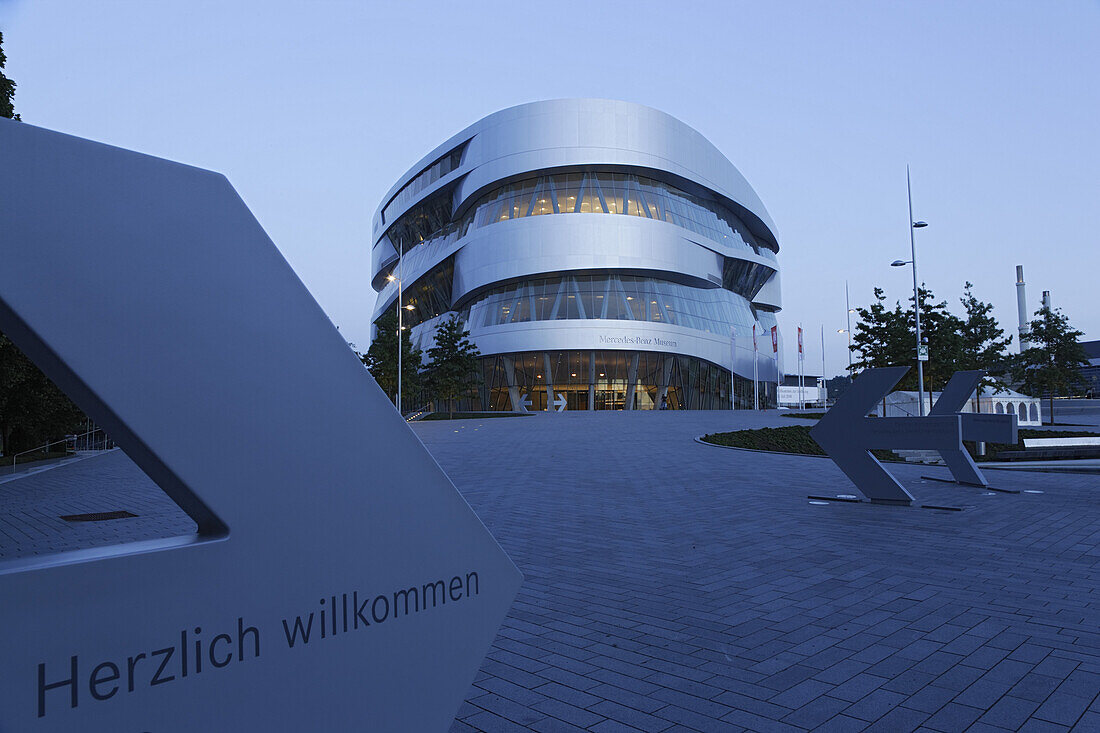 Mercedes-Benz Museum, Bad Cannstatt, Stuttgart, Baden-Wurttemberg, Germany