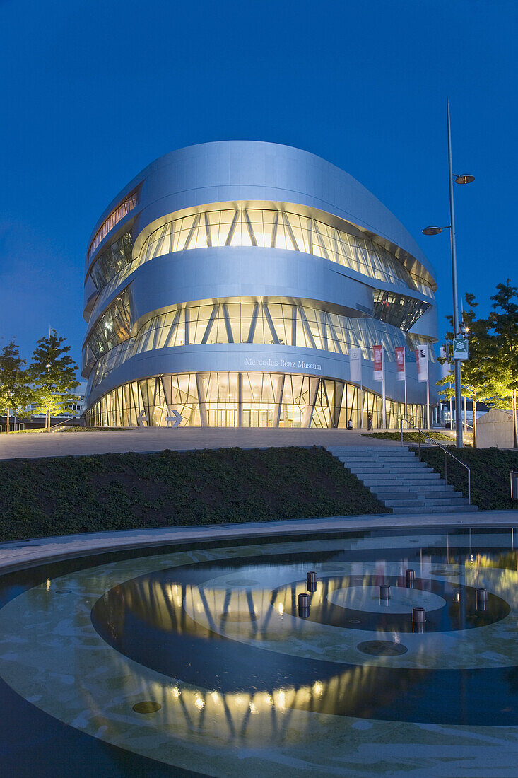 Mercedes-Benz Museum, Bad Cannstatt, Stuttgart, Baden-Wurttemberg, Germany