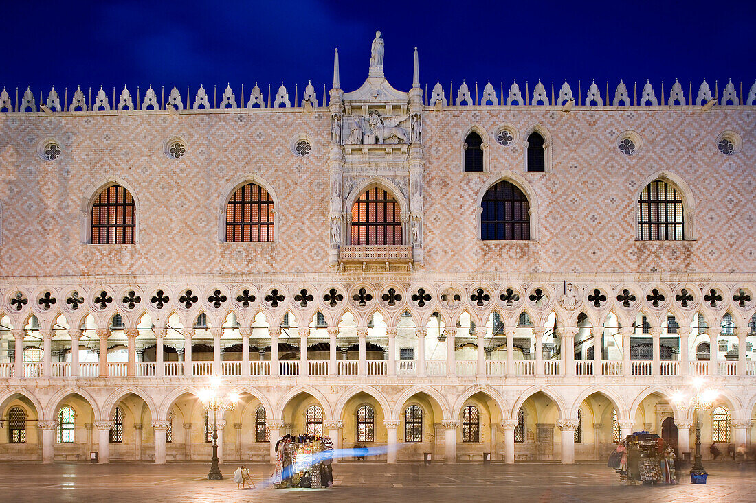 St Mark's Square with Doges Palace, Palazzo Ducale, Venice, Italy, Europe