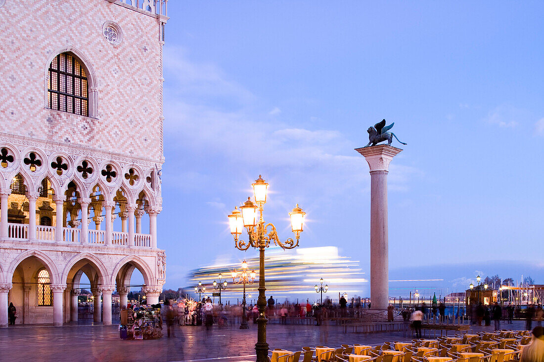 Piazzetta San Marco with Doges Palace, Palazzo Ducale, Venice, Italy, Europe