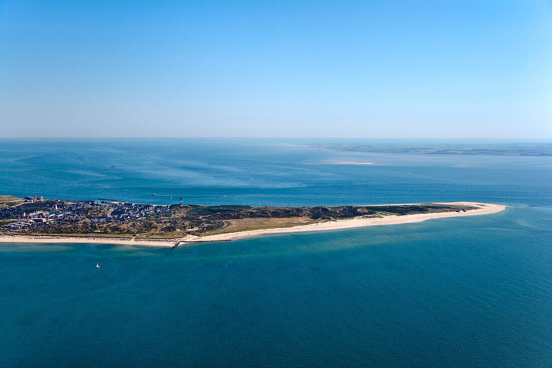 Arial View of Hörnum Odde, Sylt Island, North Frisian Islands, Schleswig-Holstein, Germany