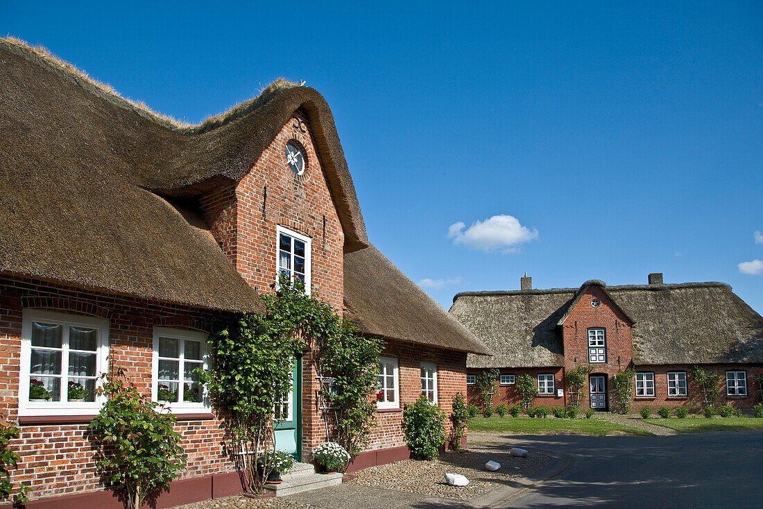 Friesenhaus, Oevenum, Föhr, Nordfriesland, Schleswig-Holstein, Deutschland