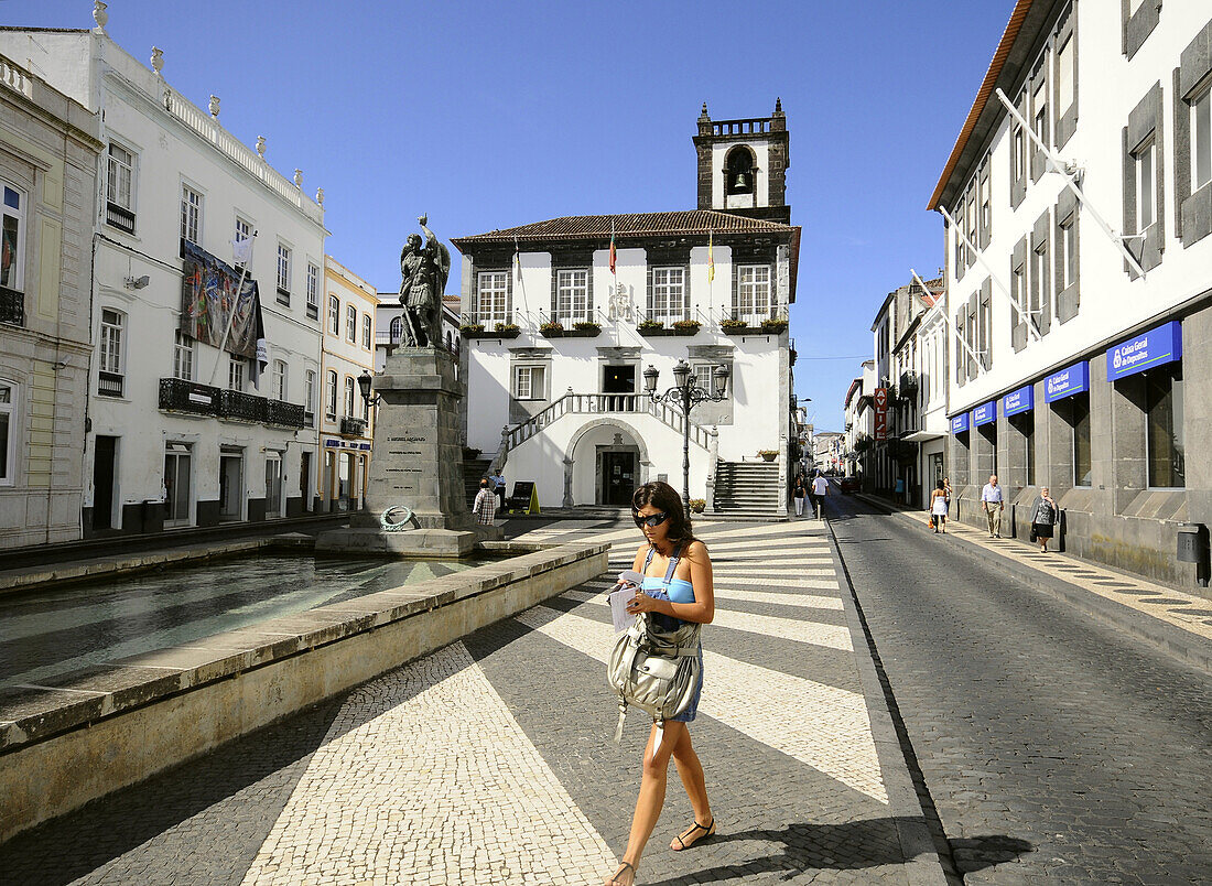 Cityhall, Town Hall, Ponta Delgada, Sao Miguel, Azores, Portugal