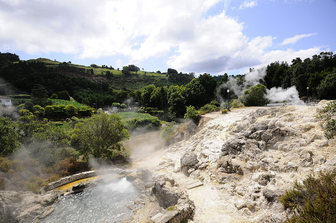 Hot Springs, Furnas, Eastern part of the island, Sao Miguel, Azores, Portugal