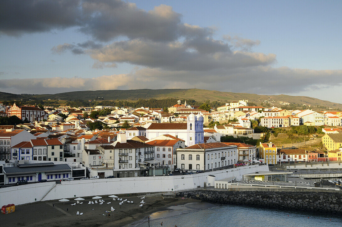 Ansicht mit Misericordia Kirche, Angra do Heroismo, Insel Terceira, Azoren, Portugal