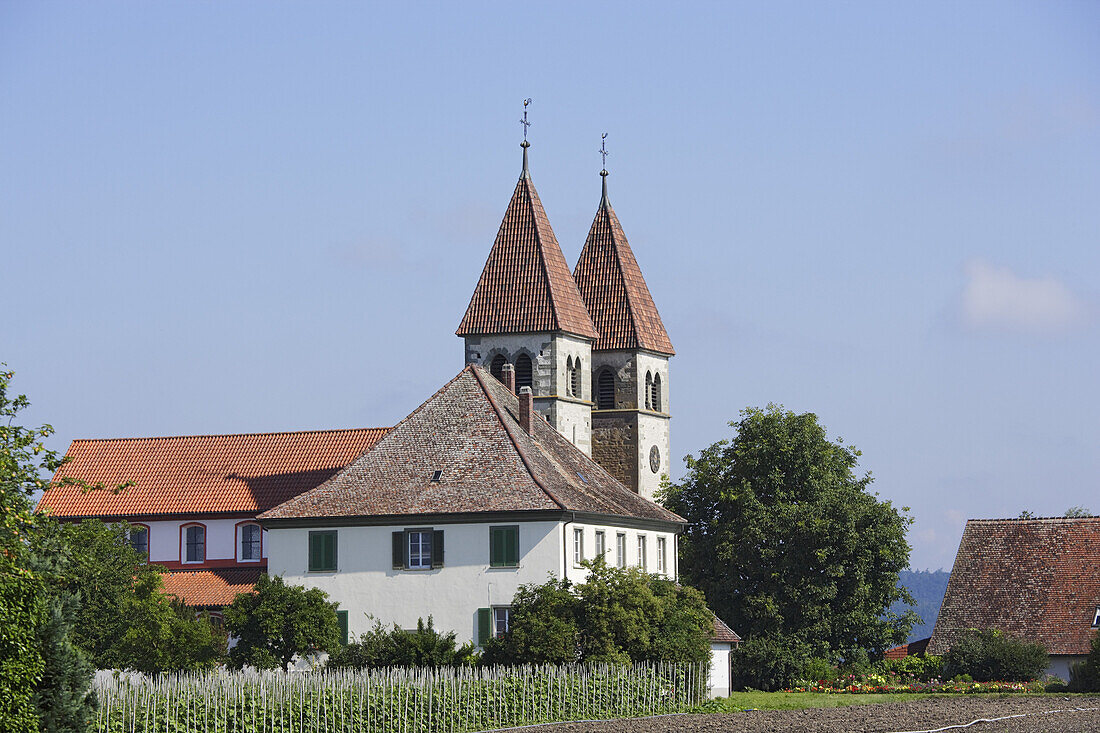 St. Peter und Paul Kirche, Reichenau-Niederzell, Baden-Württemberg, Deutschland