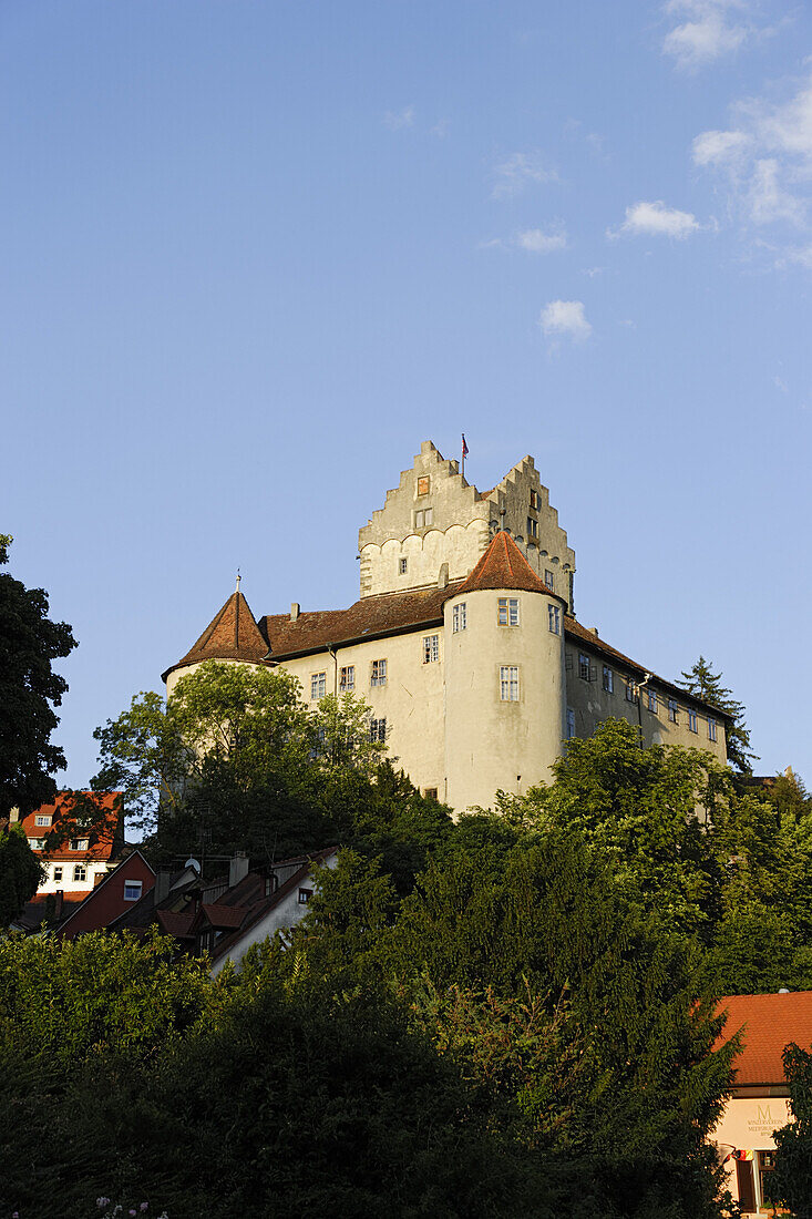 Meersburg mit Burg, Baden-Württemberg, Deutschland