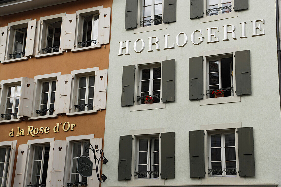 Watchmaker at Rue du Lac, Vevey, Canton of Vaud, Switzerland