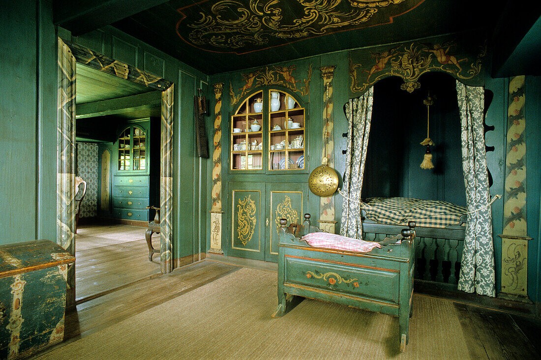 Interior view of a friesian house, museum, Keitum, Sylt island, North Friesland, Schleswig-Holstein, Germany