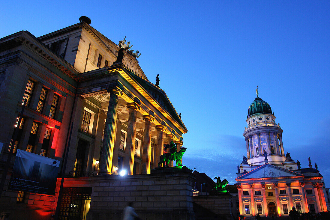 Gendarmenmarkt at night, Berlin, Germany