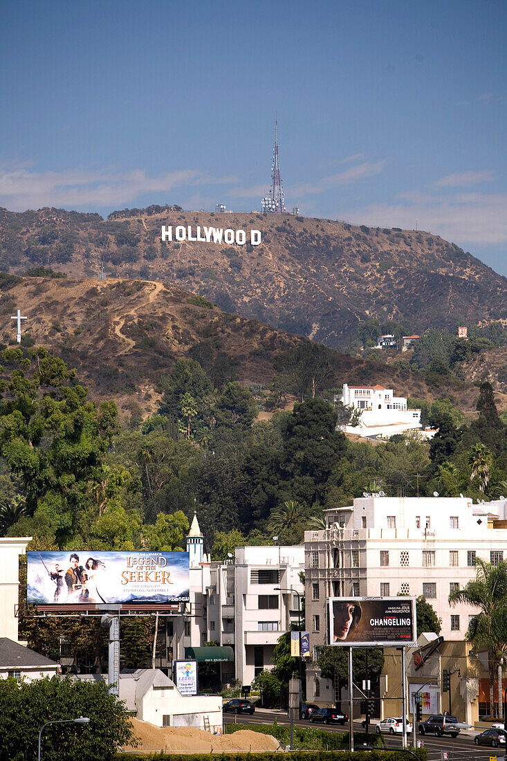 Hollywood sign in the Hollywood Hills, Los Angeles, California, USA, United States of America