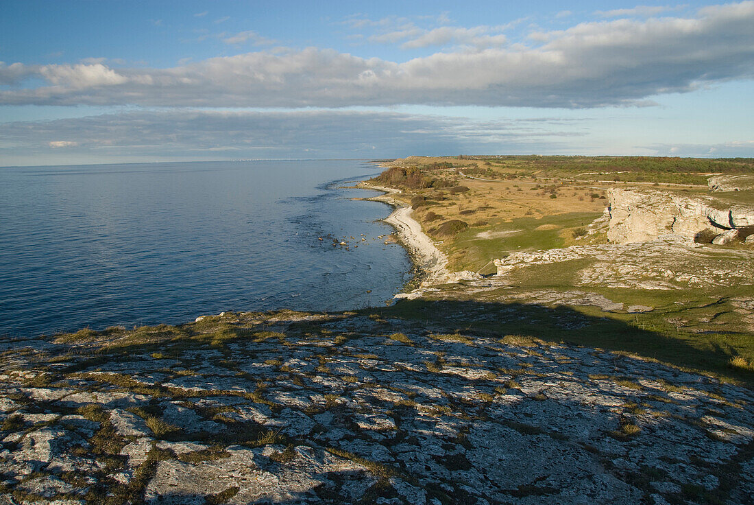 Küstenlandschaft südlich von Burgswik, Südküste, Gotland, Schweden, Skandinavien, Europa