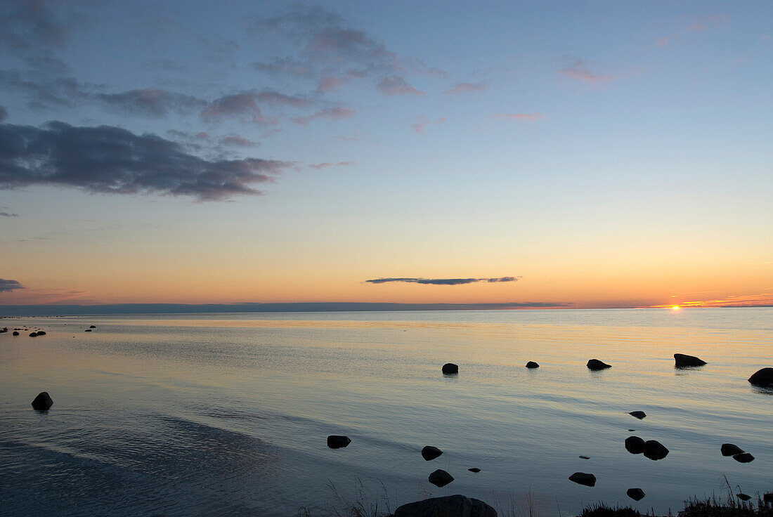 Küstenlandschaft in der Nähe von Djauvik, Gotland, Schweden, Skandinavien, Europa